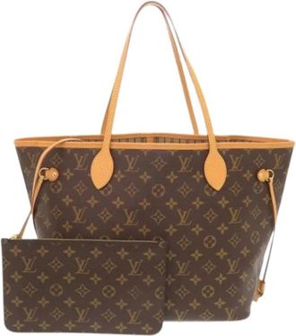 Louis Vuitton Pre-owned Neverfull MM Tote Bag - Dames - Vintage Shopper - Bruin - ONE Size - Leer - Vintage
