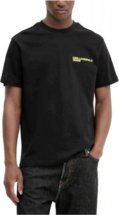 Karl Lagerfeld Hombre, Camisetas, Negro, Talla: L