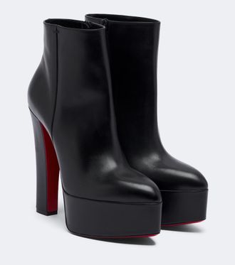 Christian Louboutin Botines Jenna de piel con plataforma