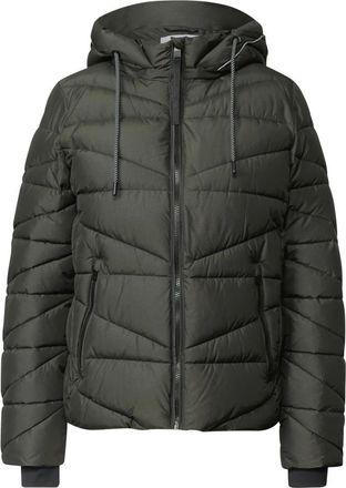 Cecil TOS Sportive Padded Jacket - - Jackets - Donna - Verde - S