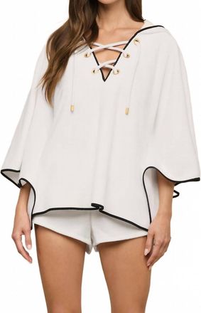 L'agence Fine Line Demeter Top In White