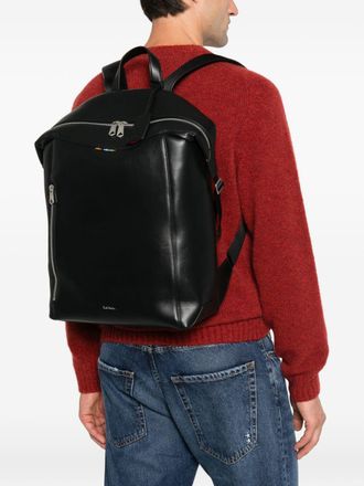 Paul Smith Leather Backpack - Black
