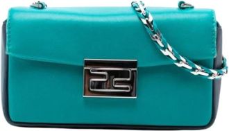 Fendi Pre-owned Mini Bags, female, Blue, Size: ONE SIZE Pre-owned Crossbody Bag