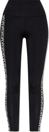 Michael Kors Monogram Leggings - Dames - Leggings - Zwart - L - Broeken
