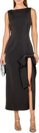 endless rose Bow Slit Cocktail Dress in Black at Nordstrom, Size X-Small