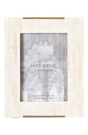 Matr Boomie Mukhendu Picture Frame - Carved Bone, Brass Accent in White at Nordstrom, Size 4Ft 0In X 6Ft 0In