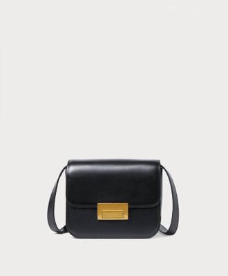 Loeffler Randall Womens Leather Crossbody Bag In Black