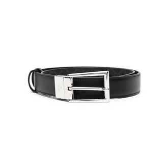 Gucci Reversible Belt with Rectangular Buckle - male - Gucci - Belts - Black - 85 CM - Accessories