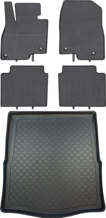 OEM Juego De Alfombrillas De Goma Para Coche Y Alfombrilla Para Maletero Para Mazda 6 Iii Sed&aacute;n Desde Enero De 2013