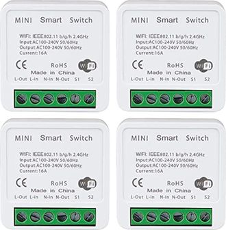 OEM Interruptor Wi-fi Compatible, Interruptor Inteligente De 16 A Con Alexa, Google Home Y Smartthings, Interruptor De Luz Alexa Con La Aplicaci&oacute;n Tuya Sm
