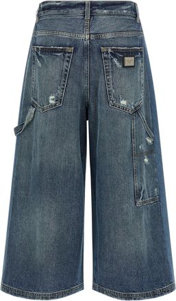 Dolce & Gabbana Womens Blue Cotton Bermuda Shorts