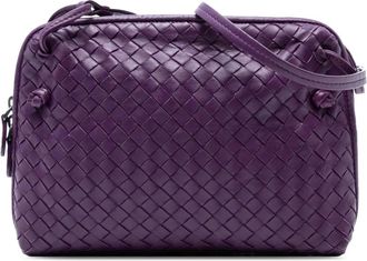Bottega Veneta 2012-2025 Nappa Intrecciato Nodini crossbodytas - Paars