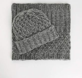 Jacamo Knitted Snood and Hat Set