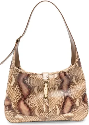 Gucci Jackie Snakeskin Shoulder Bag