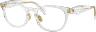 Prada Glasses, unisex, White, Size: 52 MM B06Vd Optical Frame