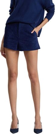 Alice & Olivia Alice + Olivia Cady Suede High-Rise Clean Short