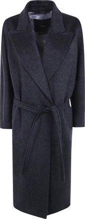 Max Mara Abrigo MXT Vista de Cachemira y Mohair - Coats - Mujer - Gris - S