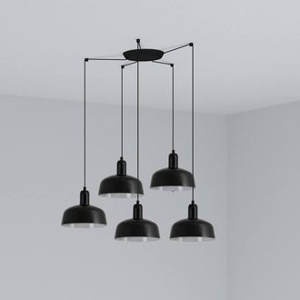 Netlighting Tatawin Small 5 Light Black Cluster Drop Pendant Lamp