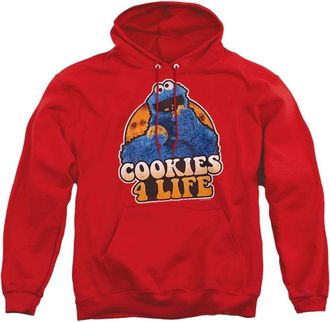 Gildan Sesame Street Cookies 4 Life Adult Pull Over Hoodie