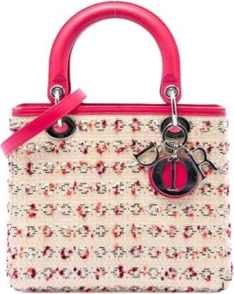 Dior Pre-owned Lady Dior - Dames - Vintage Handtas - Beige - ONE Size - Leer - Vintage