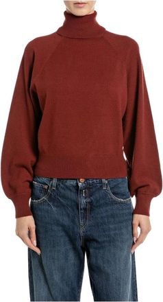 Replay Jersey de cuello alto - Knitwear - Mujer - Rojo - XS