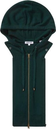 Veronica Beard Womens Cashmere Hoodie Dickey In Pine