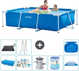 Intex Piscina Con Estructura Rectangular - 220x150x60 Cm - 7-piezas S30056