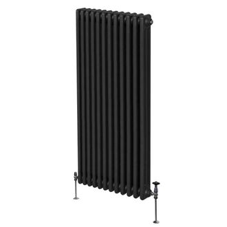 MonsterShop Traditional 3 Column Radiator - 1800 x 562mm - Black