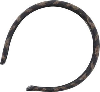 Fendi Pre-owned Canvas Haaraccessoire - Dames - Vintage Accessoires - Bruin - ONE Size - Vintage