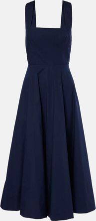 Staud Teresa poplin midi dress