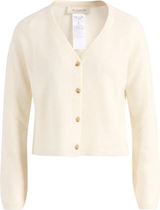 Max Mara Fosco Cardigan - Dames - Vesten - Wit - S - Wol - Truien & Vesten