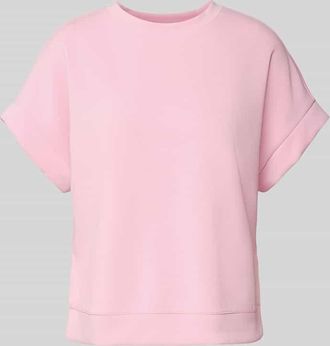 Rich & Royal Sweatshirt aus Modal-Mix mit Rundhalsausschnitt in Rosa, Gr&ouml;&szlig;e XL