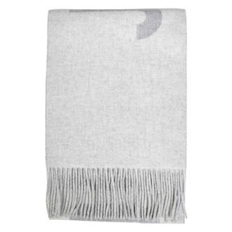 Jacquemus Bufanda con Logo y Flecos - Accessories - Hombre - Gris - ONE SIZE
