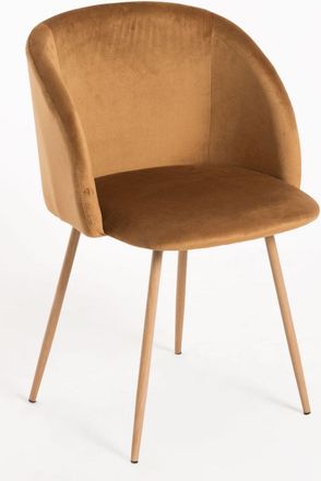 Regalos Miguel Sillas Comedor - Silla Velt Terciopelo - Marr&oacute;n