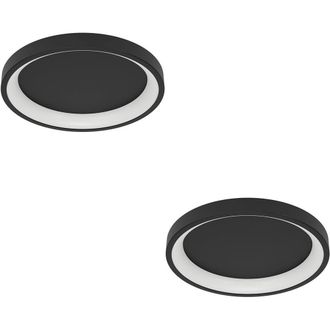 Loops 2 PACK Sleek Black Round Ceiling Light for Stylish Indoor Space