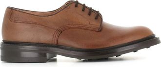 Trickers Platte Schoenen Cognac Derby Ambacht - Heren - Veterschoenen - Bruin - 42 EU - Schoenen