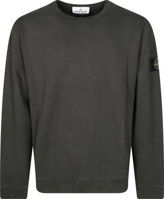 Stone Island Minimalist Dark Green Sweatshirt