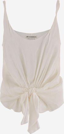 J.W.Anderson Jw Anderson Seiden-Tanktop mit geknoteter Taille
