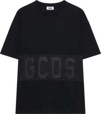GCDS Band Logo T-shirt met korte mouwen - Heren - T-shirts - Zwart - XS - Katoen - Tops