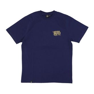 Dolly Noire Tops, Heren, Blauw, S, Katoen, Woestijn Skull Tee Blauw T-shirt