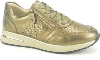 Remonte Stijlvolle Brons Runner Sneakers - Dames - Sneakers - Bruin - 38 EU - Schoenen