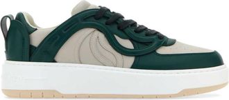 Stella McCartney Dark Green Two-Tone Sneakers