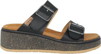 Pikolinos Alzira Sandal - Dames - Sleehakken - Zwart - 37 EU - Schoenen