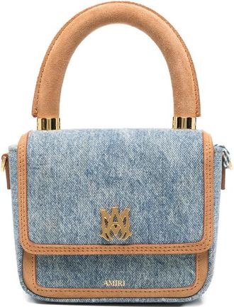 Amiri Micro MA-plaque Denim Tote Bag