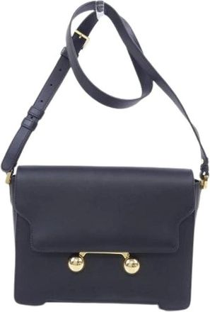 Marni Pre-owned Cross Body Bags, female, Black, Size: ONE SIZE Pre-owned Trunkaroo Calfskin Shoulder Bag