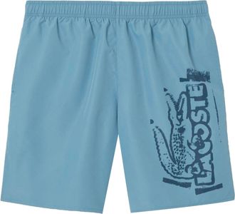 Lacoste Mens Branded Swim Trunks in Blue - Size X-Large