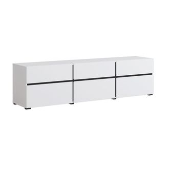 Petits Meubles Mueble tv 3 puertas 180 cm paneles laminados blanco