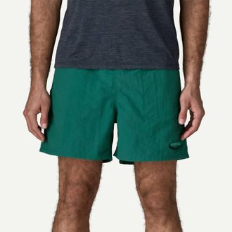 Patagonia Baggie Shorts In Oval Logo/gem Green