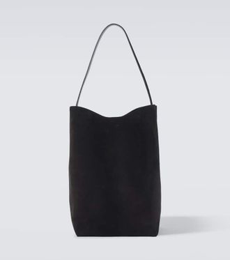 The Row N/S Park Large suede tote bag