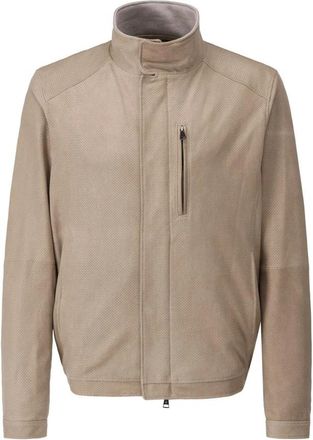 Werner Christ Werner Christ, Heren, Jassen, Beige, Maat: XL Leer